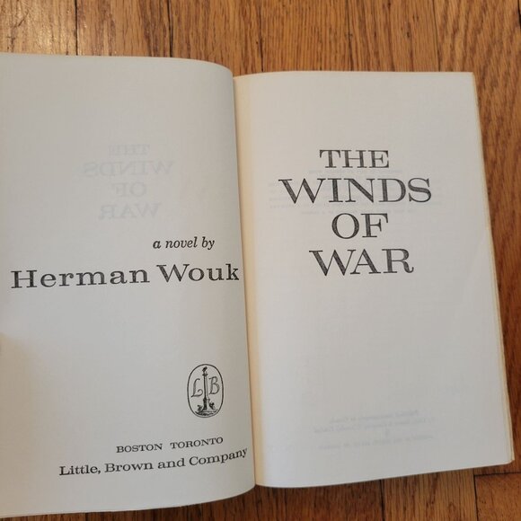 Herman Wouk The Winds Of War Red Hardcover Classic Edition 1971 Little Brown - Picture 6 of 11